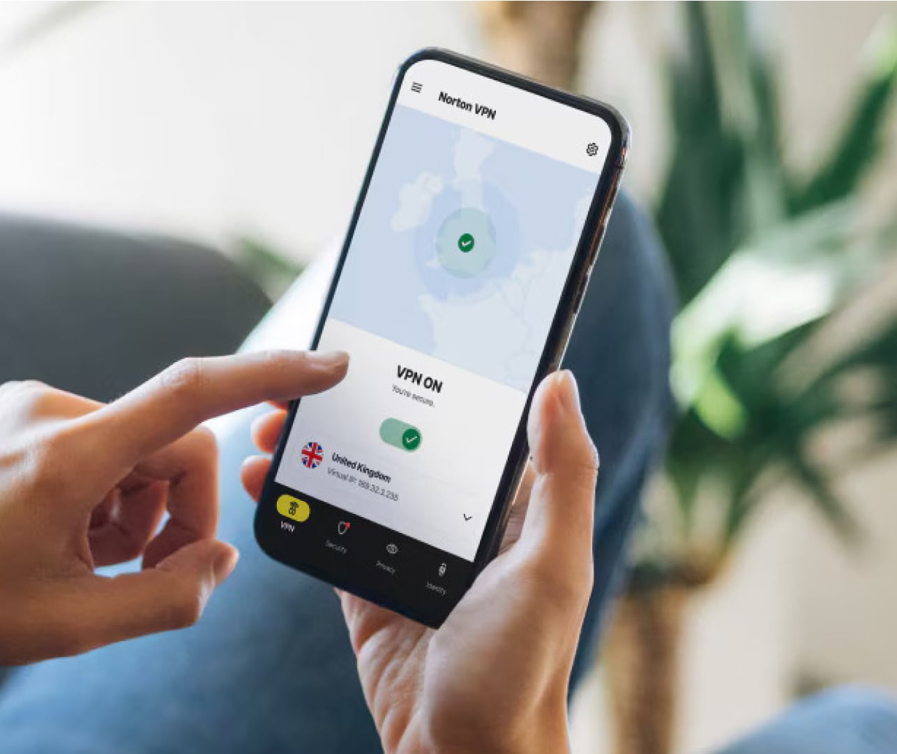 Alertă pe ecran, Norton Secure VPN.